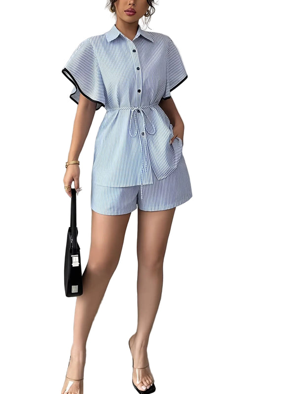 Women’s Two-Piece Striped Set